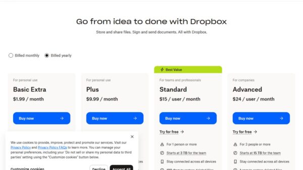 Understanding Dropbox Pricing: Plans for Every Need in 2025