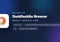 DuckDuckGo browser requirements and download options for Windows and Mac