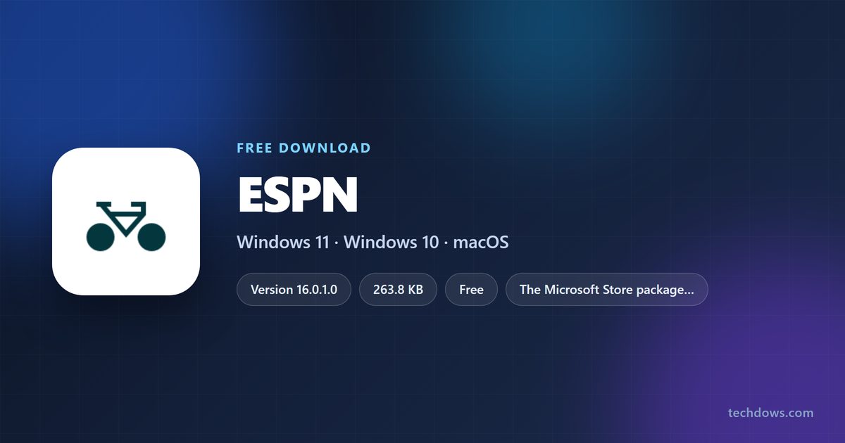 ESPN plan prices, Windows package size and supported platforms