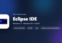 Eclipse IDE specification card with release, license and supported systems