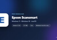 Epson ScanSmart version, size and supported systems