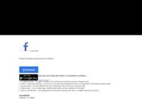 Facebook Lite app download page with Google Play button