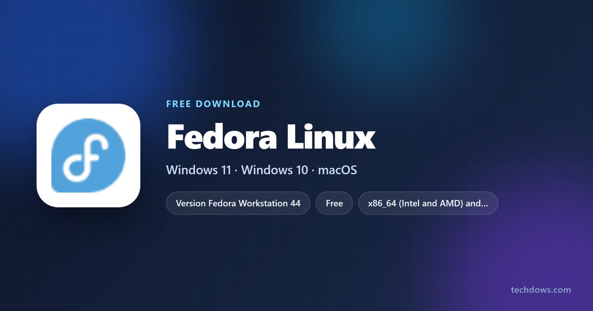 Fedora Linux specs with version, architectures, requirements and licence