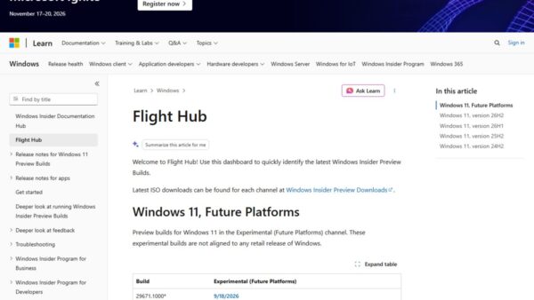 Windows 11 26H2 Insider channels: who gets which build