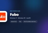 Fubo logo beside supported browsers, phone versions and trial details