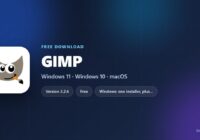 GIMP card listing version, licence and supported operating systems