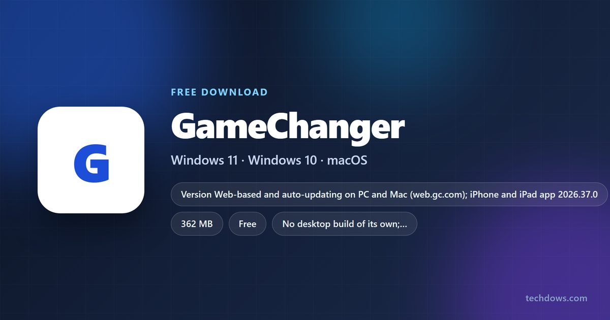 GameChanger app size, price and supported devices