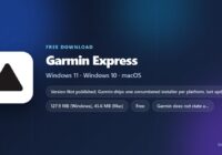 Garmin Express supported systems, file sizes and licence
