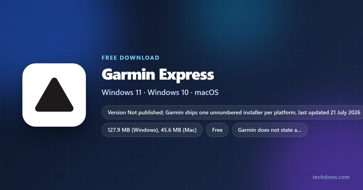Garmin Express supported systems, file sizes and licence
