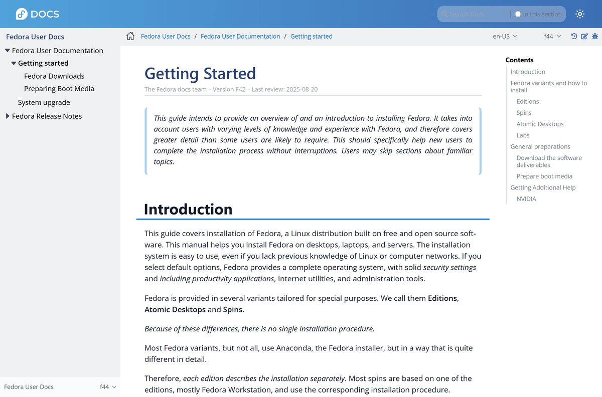 Fedora Getting Started guide with the NVIDIA live boot workaround