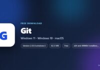Git version, licence, installer size and supported Windows versions