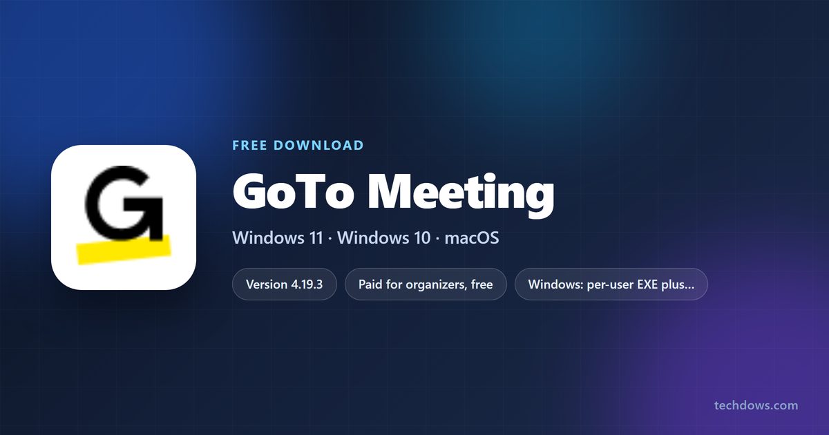 GoTo Meeting version, supported systems and plan prices at a glance
