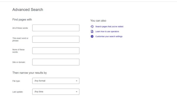 How to Perform an Advanced Search in Google: A step-by-step guide