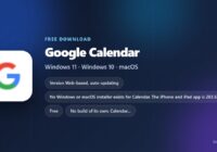 Google Calendar logo with price, supported systems and app size