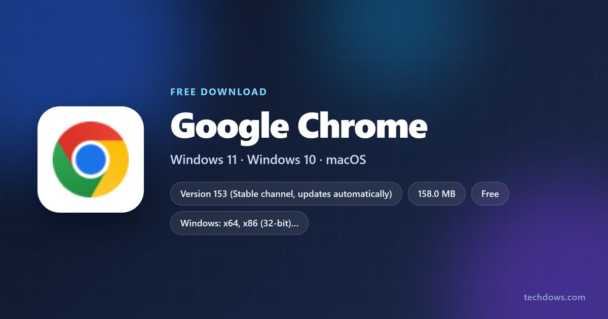 Google Chrome installer sizes and supported systems at a glance
