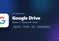 Google Drive logo with price, supported systems and installer size