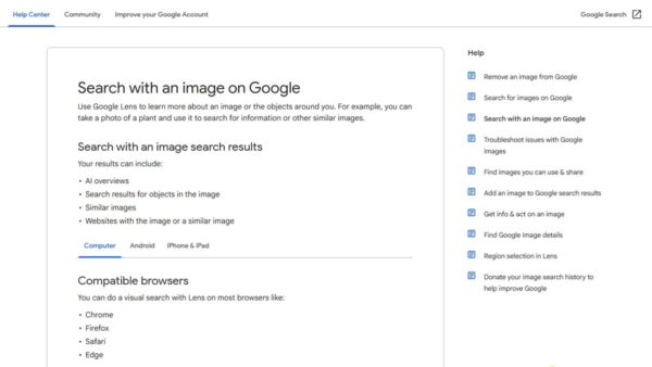 How to Access and Use Google Lens Image Search: Beginner’s Guide