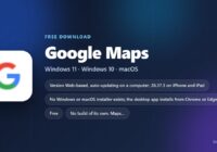 Google Maps logo with price, supported systems and app size