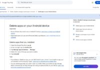 Google Play Help steps to delete apps on Android