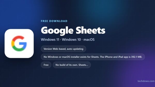 Download Google Sheets for PC, Windows 11/10 & Mac (Free)