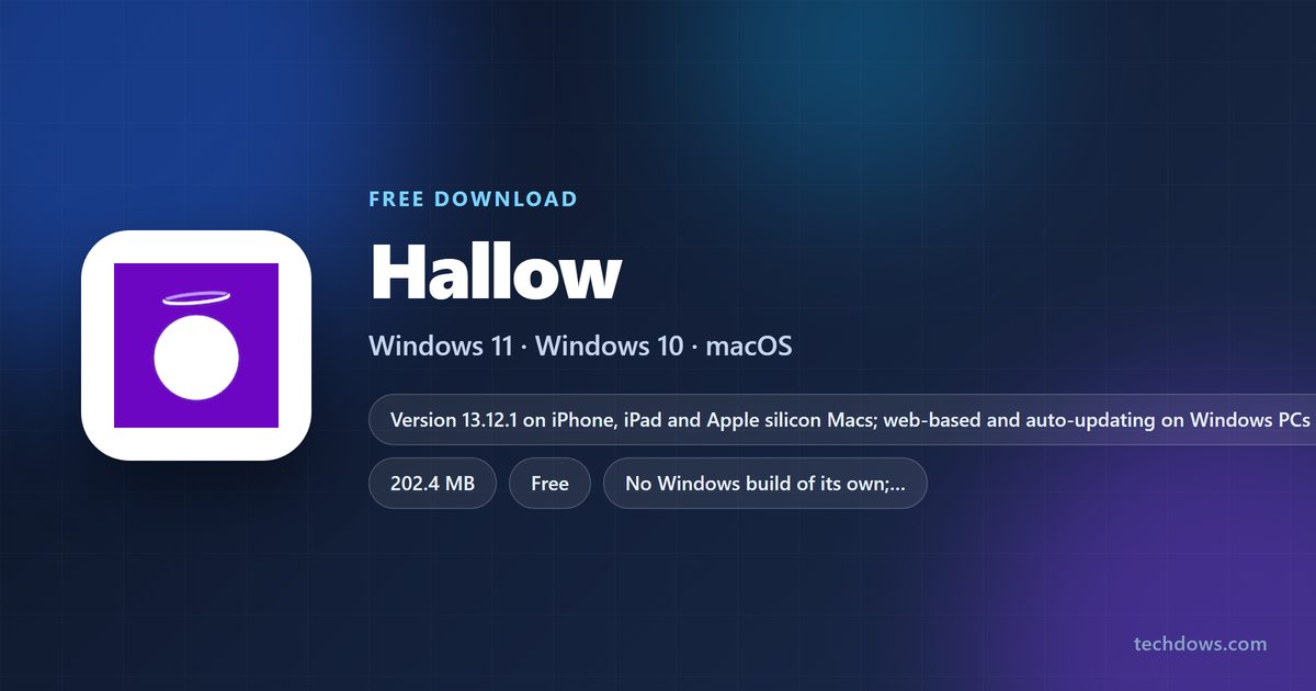 Hallow app size, price and supported devices