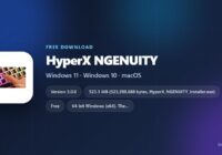 HyperX NGENUITY version, download size and supported Windows versions