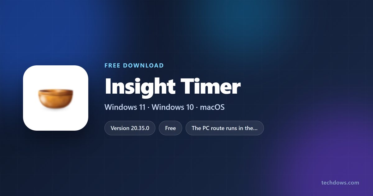 Insight Timer logo beside supported devices, iPhone size and plan details