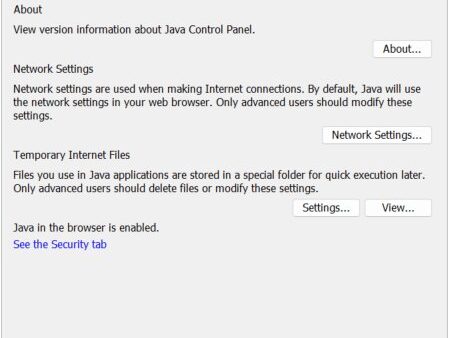 Manage Java Settings in Windows 11/10