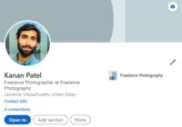 LinkedIn profile Introduction section with photo, headline and Edit icon