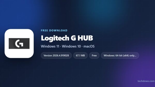 Download Logitech G HUB for PC, Windows 11/10 & Mac (Free)