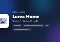 Lorex Home spec card with platforms, version and price
