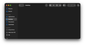 Macintosh HD Desktop Folder View