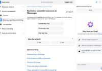 Messenger Help Centre article titled Restrict or unrestrict someone on Messenger
