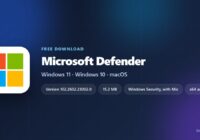 Spec card listing Defender version, package size and supported Windows builds
