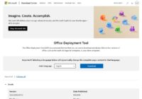 Microsoft Download Center page for the Office Deployment Tool