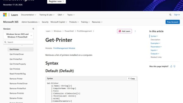 How to get the list of all the Installed Printers in Windows 10 / 11