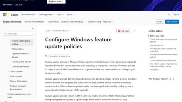 Windows 11 26H2 for enterprise: WSUS, Intune and deployment