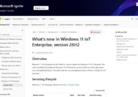 Microsoft Learn page on what's new in Windows 11 IoT Enterprise version 26H2