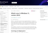 Microsoft Learn page titled What's new in Windows 11, version 26H2