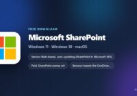 Microsoft SharePoint logo with price, platforms and supported systems