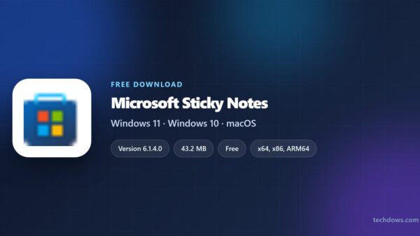 Download Microsoft Sticky Notes for PC, Windows 11/10 (Free)