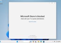 Microsoft Store is blocked error screen on Windows 11