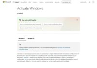 Microsoft Support Activate Windows page with activation explanation on the Windows 11 tab