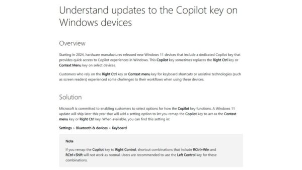 Windows 11 26H2 Copilot changes and how to remap the Copilot key