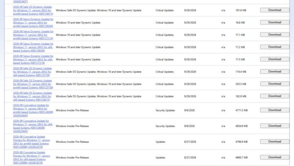Windows 11 26H2 update history: every build and KB