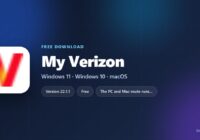 My Verizon logo beside supported devices and sign-in requirements