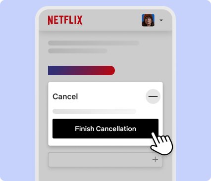 Netflix Manage your membership screen with Finish Cancellation button