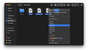 Compress multiple files zip