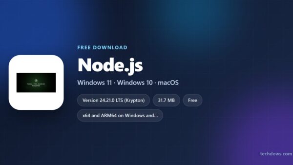 Download Node.js for PC, Windows 11/10 & Mac (Free)