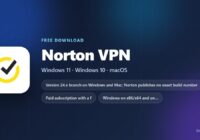 Norton VPN spec card with supported systems, plans and trial terms